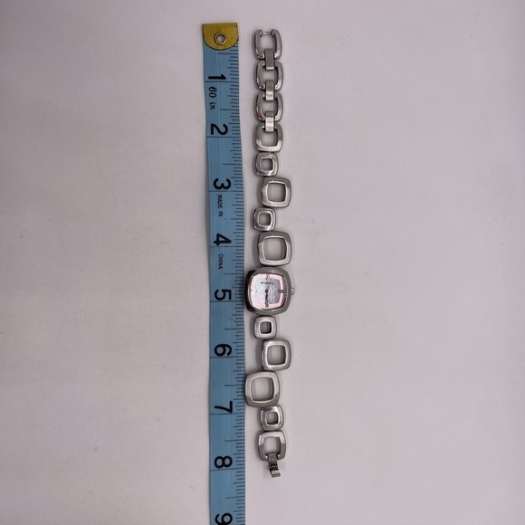 Fossil Watch with Square Pink Dial Womens Model: ES1964 New Battery - Picture 6 of 6